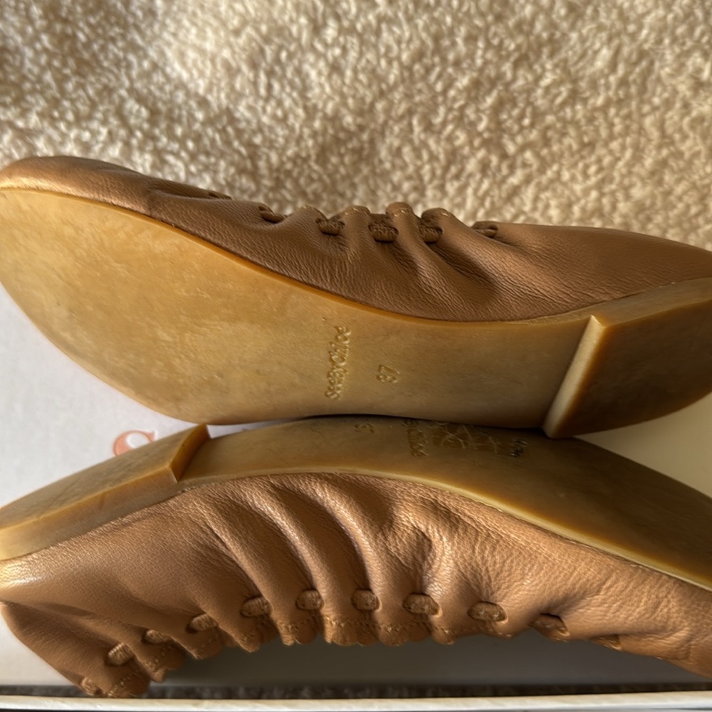 Women's Tan Ballet Flats - See by Chloe worn once - Picture 3 of 4
